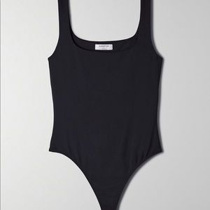Aritzia Babaton Black Contour Bodysuit